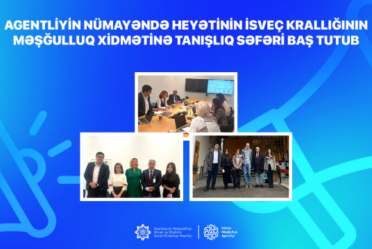 Agentliyin nümayəndə heyətinin İsveç Krallığının Məşğulluq Xidmətinə tanışlıq səfəri baş tutub