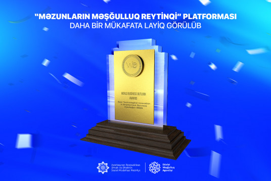 “Məzunların məşğulluq reytinqi” platforması Sinqapurda keçirilən müsabiqədə qalib seçilib