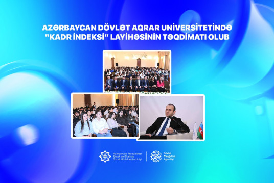 Azərbaycan Dövlət Aqrar Universitetində  “Kadr indeksi” layihəsinin təqdimatı olub
