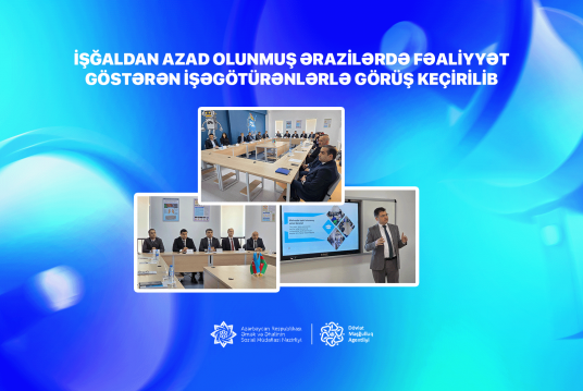 İşğaldan azad olunmuş ərazilərdə fəaliyyət göstərən işəgötürənlərlə görüş keçirilib