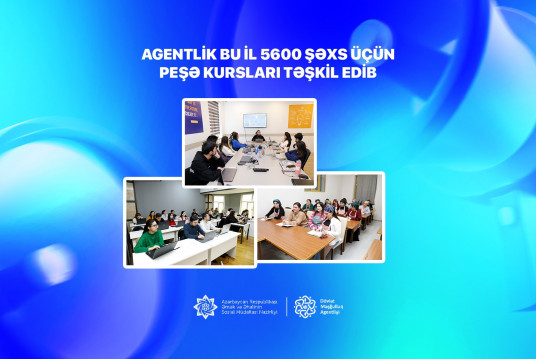 Dövlət Məşğulluq Agentliyi bu il 5600 şəxs üçün peşə kursları təşkil edib