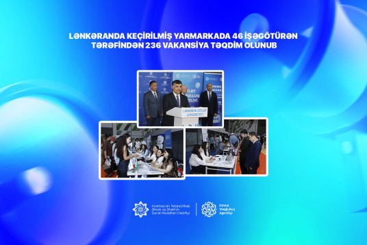 Lənkəranda keçirilmiş yarmarkada 46 işəgötürən  tərəfindən 236 vakansiya təqdim olunub