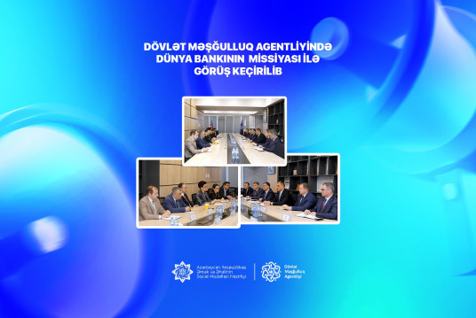 Dövlət Məşğulluq Agentliyində Dünya Bankının  missiyası ilə görüş keçirilib
