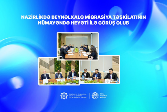 Nazirlikdə Beynəlxalq Miqrasiya Təşkilatının nümayəndə heyəti ilə görüş olub
