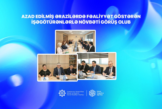 Azad edilmiş ərazilərdə fəaliyyət göstərən işəgötürənlərlə növbəti görüş olub