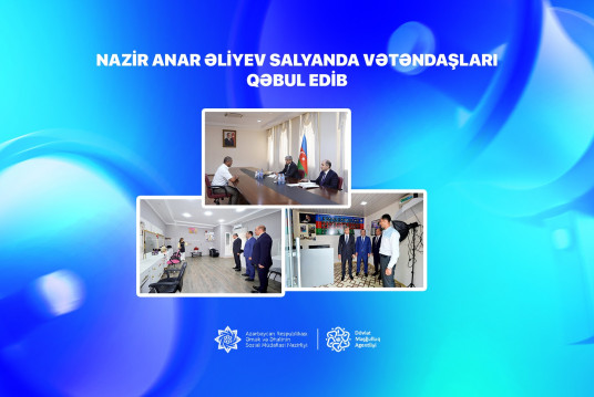 Nazir Anar Əliyev Salyanda vətəndaşları qəbul edib