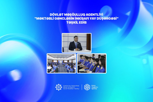 Dövlət Məşğulluq Agentliyi “Məktəbli Gənclərin İnkişafı  Yay Düşərgəsi” təşkil edib