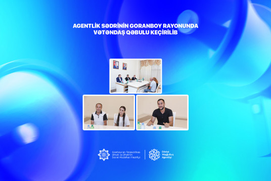 Agentlik sədrinin Goranboy rayonunda vətəndaş qəbulu keçirilib