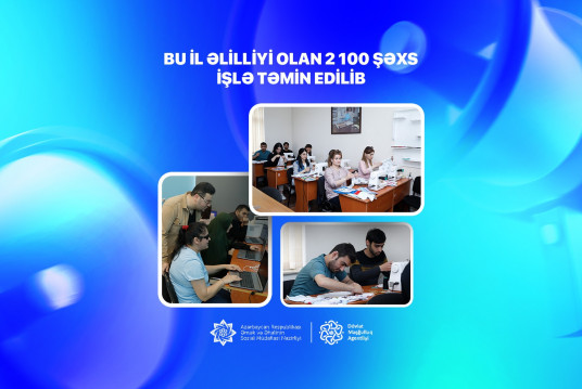Bu il əlilliyi olan 2 100 şəxs işlə təmin edilib