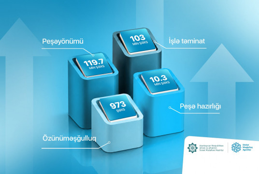 Yanvar-iyul aylarında 234 min şəxs  aktiv məşğulluq tədbirləri ilə əhatə olunub