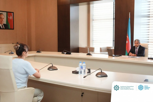 Nazir Anar Əliyev Qəbələdə vətəndaşları qəbul edib