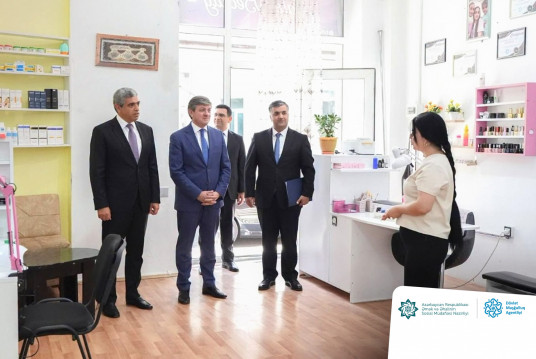 Qəbələdə özünüməşğulluq proqramı üzrə qurulmuş təsərrüfatlara, günərzi qayğı və reabilitasiya mərkəzlərinə baxış olub