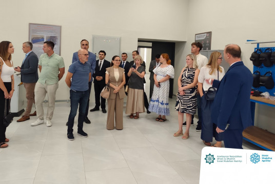 Sloveniya nümayəndə heyəti Bakı Regional Məşğulluq filialı və peşə hazırlığı mərkəzlərində olub