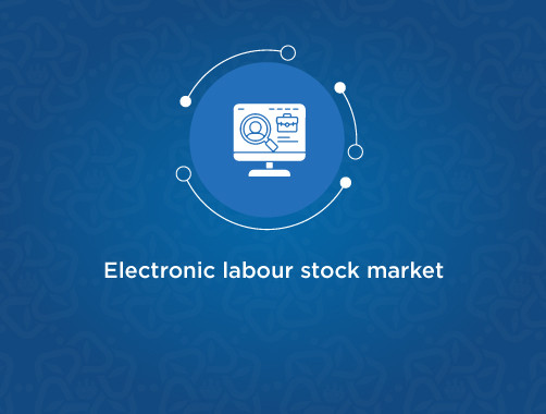 Electronic labour stock market