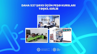 Dövlət Məşğulluq Agentliyi daha 537 şəxs üçün peşə kursları təşkil etdi