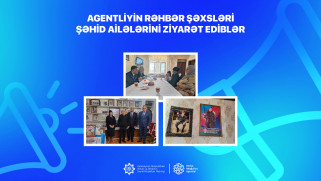 Agentliyin rəhbər şəxsləri şəhid ailələrini ziyarət ediblər