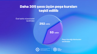 Dövlət Məşğulluq Agentliyi daha 305 şəxs  üçün peşə kursları təşkil etdi