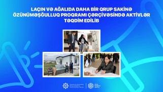 Laçın və Ağalıda daha bir qrup sakinə özünüməşğulluq  proqramı çərçivəsində aktivlər təqdim edilib