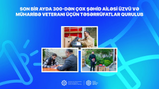 Son bir ayda 300-dən çox şəhid ailəsi üzvü və müharibə veteranı üçün təsərrüfatlar qurulub