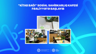 “Kitab bağı” sosial sahibkarlıq kafesi fəaliyyətə başlayıb