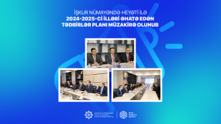 İŞKUR nümayəndə heyəti ilə 2024-2025-ci illəri əhatə edən Tədbirlər Planı müzakirə olunub