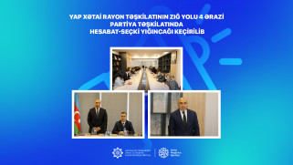 YAP Xətai rayon təşkilatının Zığ yolu 4 ərazi partiya təşkilatında  hesabat-seçki yığıncağı keçirilib