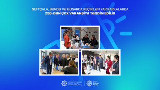Neftçala, Bərdə və Qusarda keçirilən yarmarkalarda 250-dən çox vakansiya təqdim edilib