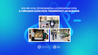 Son bir ayda özünüməşğulluq proqramı üzrə 2,1 min şəxs  üçün kiçik təsərrüfatlar qurulub