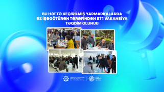 Bu həftə keçirilmiş yarmarkalarda 93 işəgötürən tərəfindən 571 vakansiya təqdim olunub