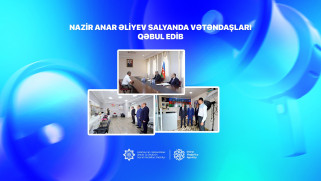 Nazir Anar Əliyev Salyanda vətəndaşları qəbul edib