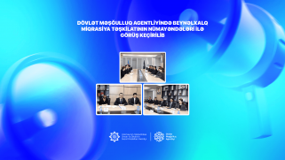 Dövlət Məşğulluq Agentliyində Beynəlxalq Miqrasiya Təşkilatının nümayəndələri ilə görüş keçirilib