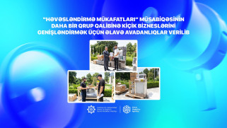 “Həvəsləndirmə mükafatları” müsabiqəsinin daha bir qrup qalibinə kiçik bizneslərini genişləndirmək üçün əlavə avadanlıqlar verilib