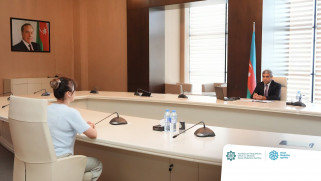 Nazir Anar Əliyev Qəbələdə vətəndaşları qəbul edib