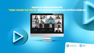Agentlik nümayəndələri “Peşə təhsili və təlimi” mövzusunda vebinarda iştirak ediblər