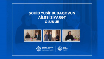 Şəhid Yusif Budaqovun ailəsi ziyarət olunub