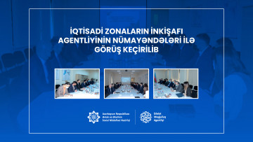 İqtisadi Zonaların İnkişafı Agentliyinin nümayəndələri ilə görüş keçirilib