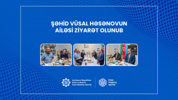 Şəhid Vüsal Həsənovun ailəsi ziyarət olunub