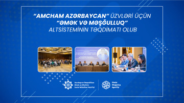 “AmCham Azərbaycan”ın nümayəndələri üçün “Əmək və Məşğulluq” altsisteminin təqdimatı olub