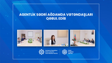 Agentlik sədri Ağdamda vətəndaşları qəbul edib