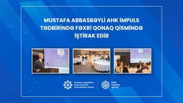 Mustafa Abbasbəyli AHK İmpuls tədbirində  fəxri qonaq qismində iştirak edib