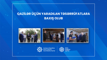 Qazilər üçün yaradılan təsərrüfatlara baxış olub