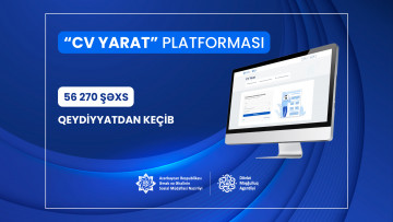 "CV yarat" platformasında artıq 56 270 vətəndaş qeydiyyatdan keçib