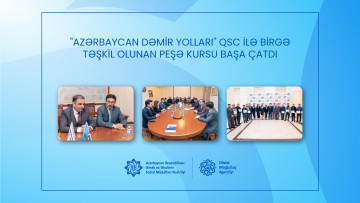 "Azərbaycan Dəmir Yolları" QSC ilə birgə təşkil olunan peşə kursu başa çatdı
