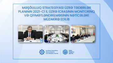 Məşğulluq Strategiyası üzrə Tədbirlər Planının 2021-ci il üzrə icrasının monitorinq və qiymətləndirilməsinin nəticələri müzakirə edilib