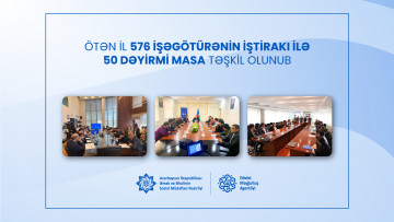 Ötən il 576 işəgötürənin iştirakı ilə 50 dəyirmi masa təşkil olunub