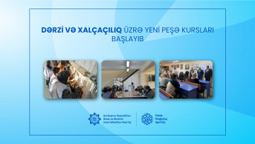 Dərzi və xalçaçılıq üzrə yeni peşə kursları başlayıb