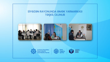 Siyəzən rayonunda əmək yarmarkası təşkil olunub