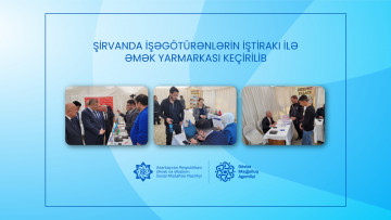 Şirvanda işəgötürənlərin iştirakı ilə əmək yarmarkası keçirilib