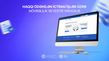 Haqqı ödənilən ictimai işlər üzrə növbəlilik reyestri yaradılıb