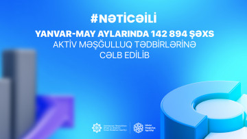 Yanvar-may aylarında 142 894 şəxs aktiv məşğulluq tədbirlərinə cəlb edilib